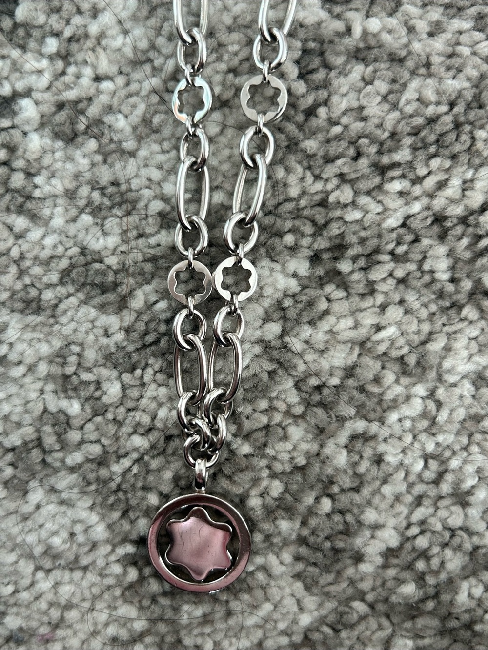 Montblanc Silver-Tone Star Emblem Chain Necklace - Picture 6 of 9